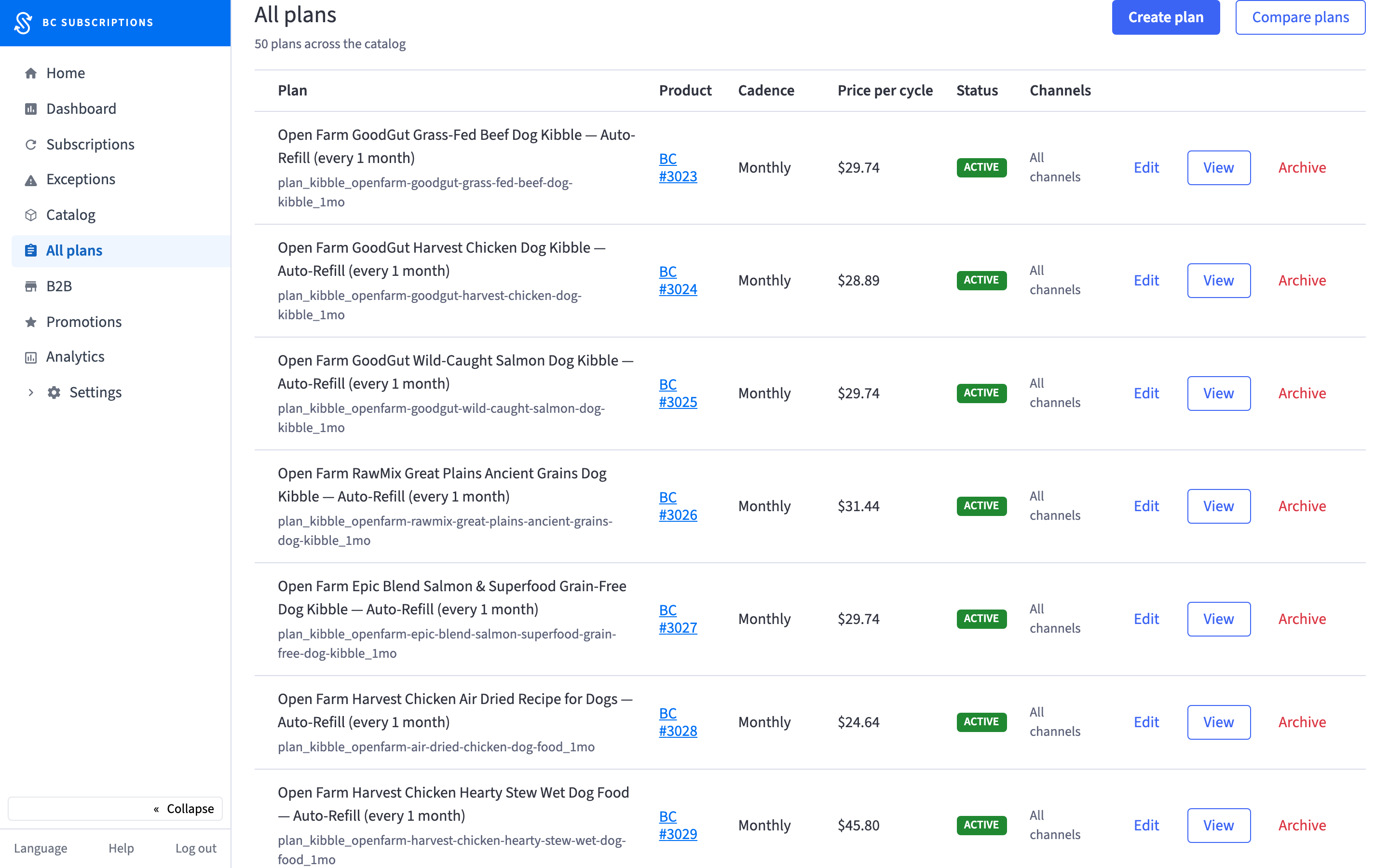 Merchant — Set Up Subscriptions walkthrough